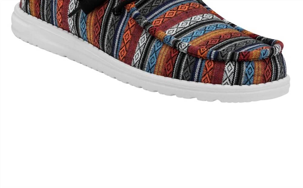 NEW HEY DUDE men's wally serape shoe in desert